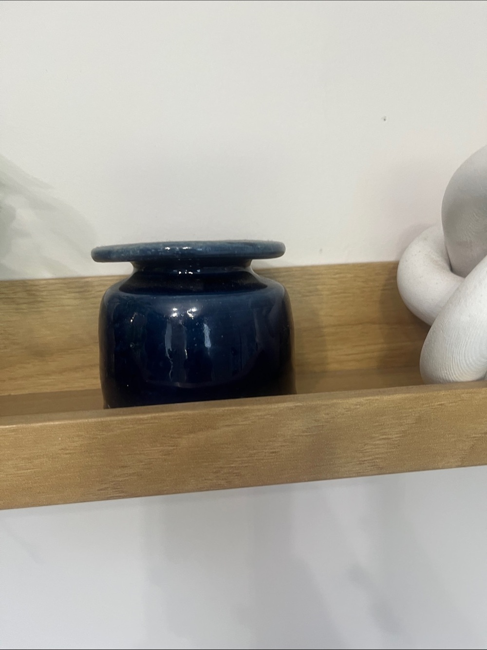 Decorative Ceramic Vase in Deep Blue